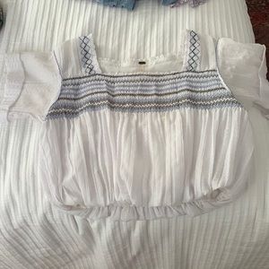 White free people blouse. Size XS.